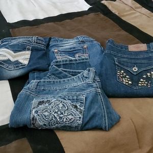 Premier twenty one black and flower jeans